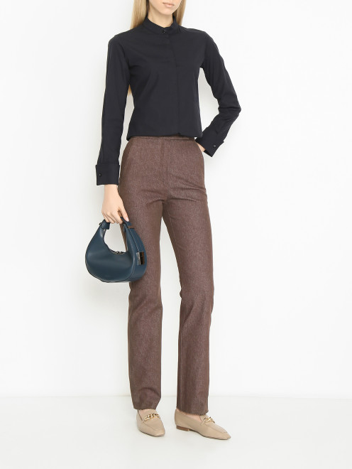 Брюки из плотного хлопка Max Mara - МодельОбщийВид