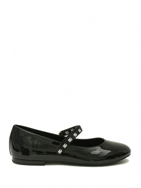 Туфли из лакированной кожи на липучке Dolce & Gabbana - Обтравка1
