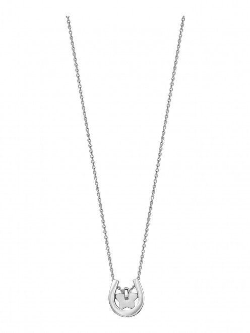 Колье "Подкова со звездой" из белого золота Safo Jewelry - Обтравка1