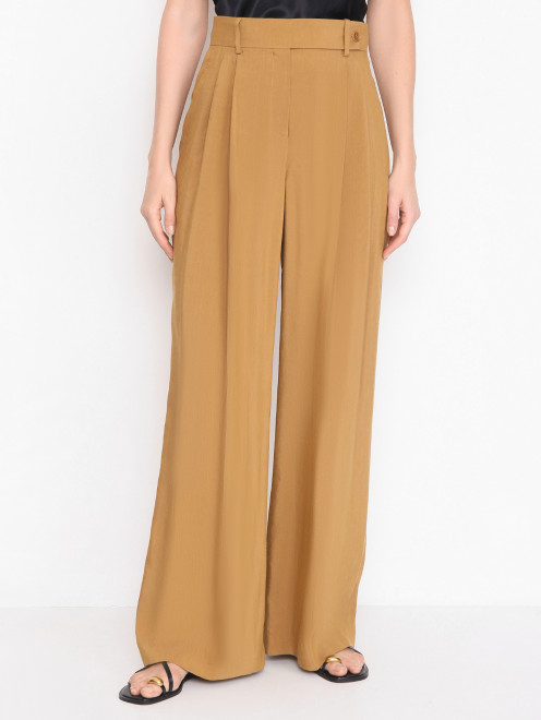 Брюки широкого кроя с защипами Alberta Ferretti - МодельВерхНиз