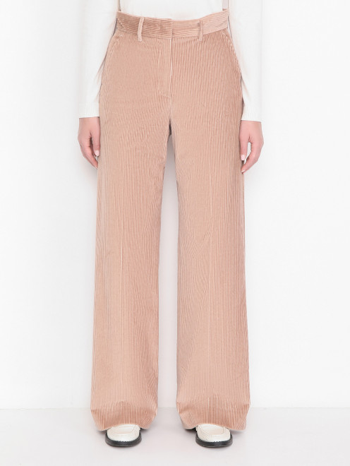 Брюки вельветовые с карманами Weekend Max Mara - МодельВерхНиз