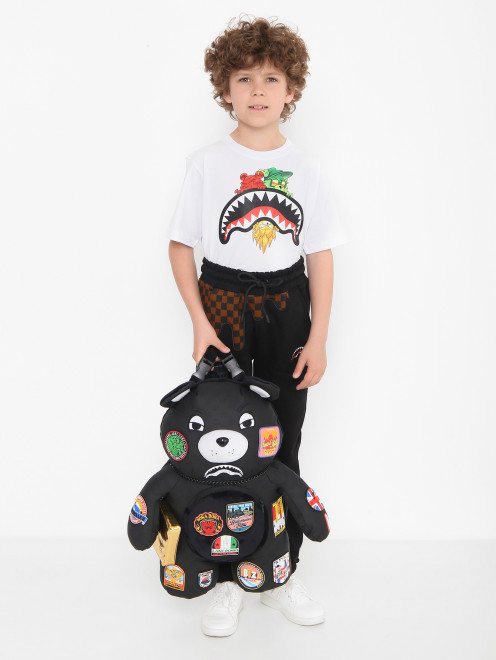 Комбинированный рюкзак медведь  Sprayground - МодельОбщийВид