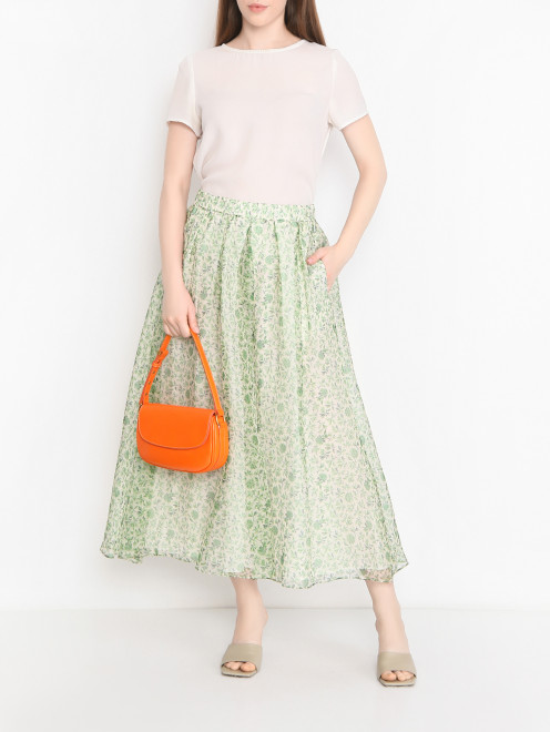 Юбка-миди с узором​ Weekend Max Mara - МодельОбщийВид