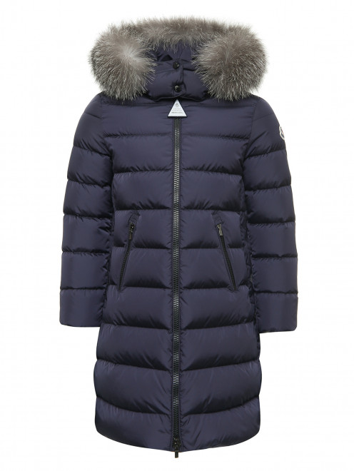Пуховое стеганое пальто Moncler - Общий вид