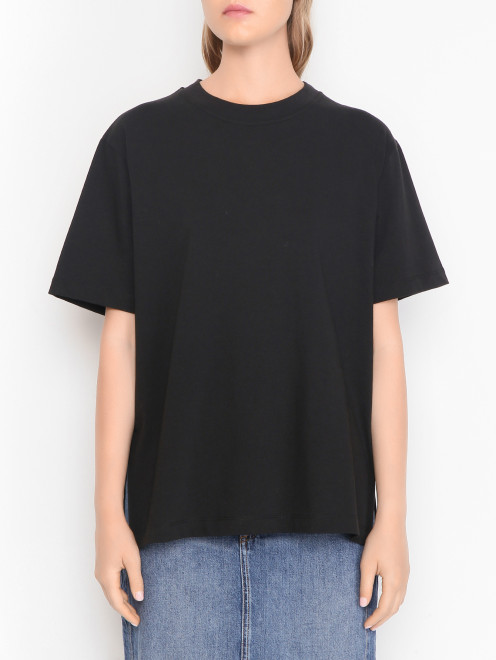 Футболка из хлопка с бахромой Sportmax - МодельВерхНиз
