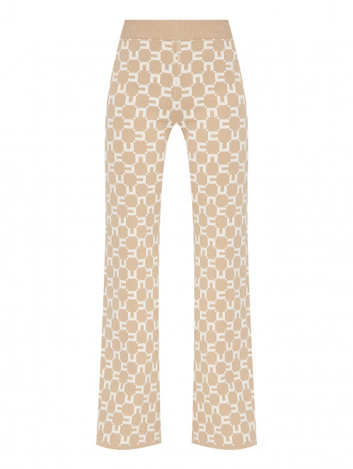 Трикотажные брюки на резинке Elisabetta Franchi - Общий вид