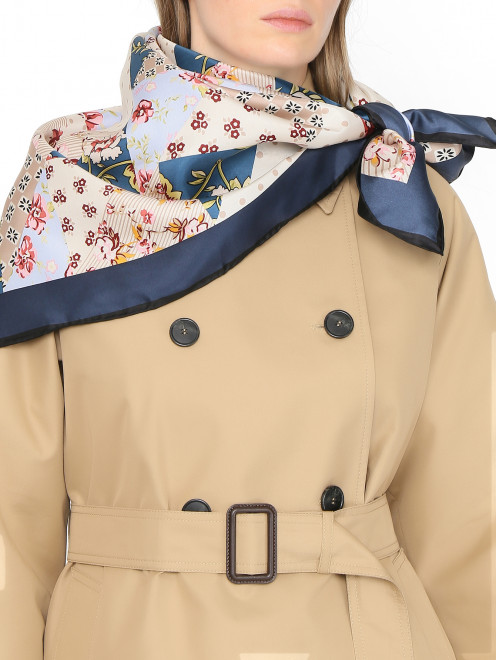 Платок из шелка с узором Weekend Max Mara - МодельОбщийВид