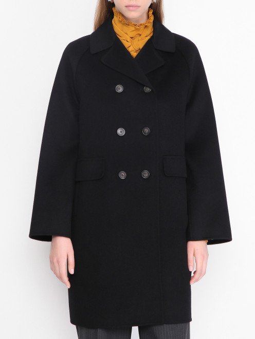 Двубортное пальто из шерсти Weekend Max Mara - МодельВерхНиз