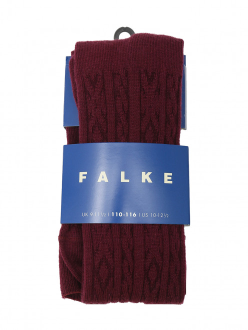 Однотонные колготки из шерсти и хлопка Falke - Общий вид