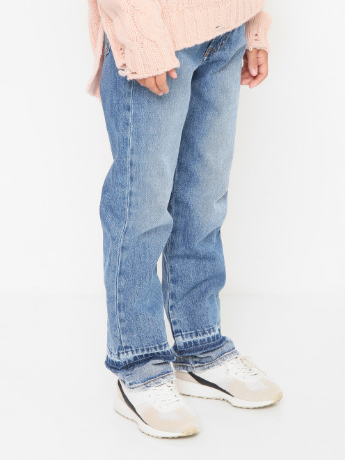 Прямые джинсы с карманами N21 - МодельВерхНиз