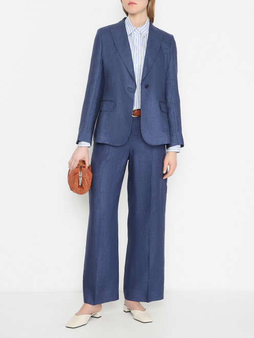 Льняной жакет без подкладки Weekend Max Mara - МодельОбщийВид
