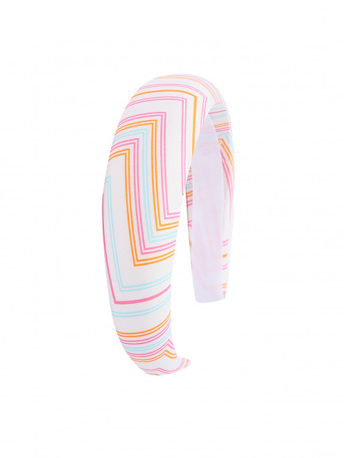 Ободок из хлопка с узором Missoni - Общий вид