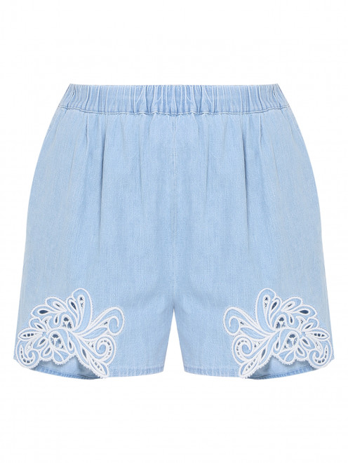 Шорты на резинке с карманами Ermanno Scervino Junior - Общий вид