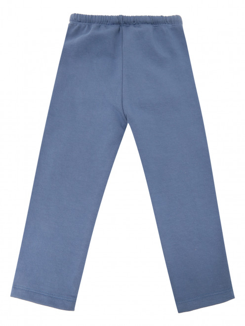 Однотонные брюки из трикотажа Per Te - Обтравка1