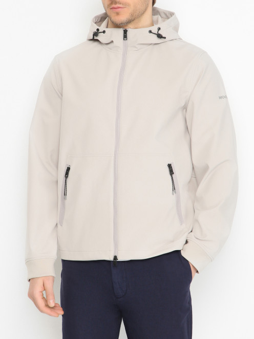 Куртка с карманами и капюшоном Woolrich - МодельВерхНиз