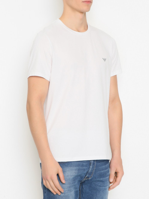 Набор базовых футболок из хлопка Emporio Armani - МодельВерхНиз