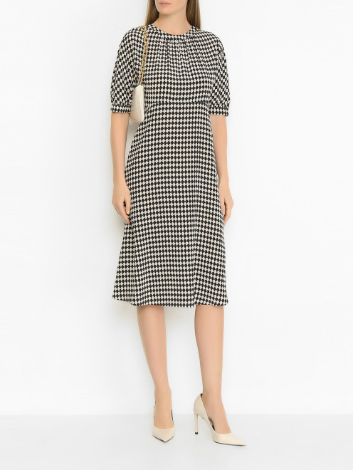 Платье из шелка с узором Max Mara - МодельОбщийВид