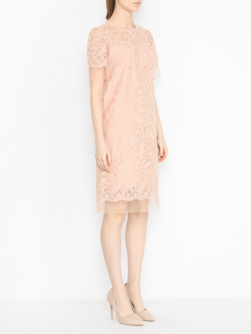 Платье мини из кружева Ermanno Scervino - МодельВерхНиз