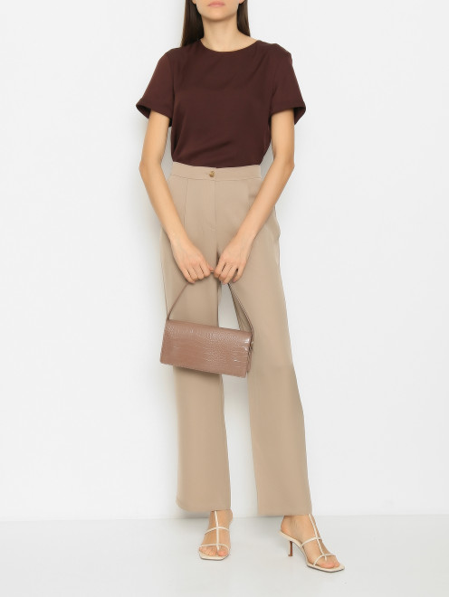 Блуза из шелка с короткими рукавами Laurel - МодельОбщийВид