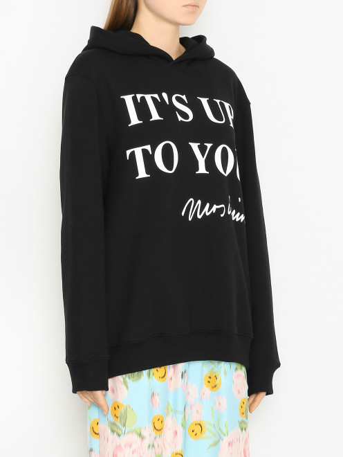 Толстовка с принтом Moschino - МодельВерхНиз