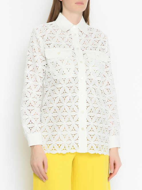 Блуза из шитья с подкладом Weekend Max Mara - МодельВерхНиз
