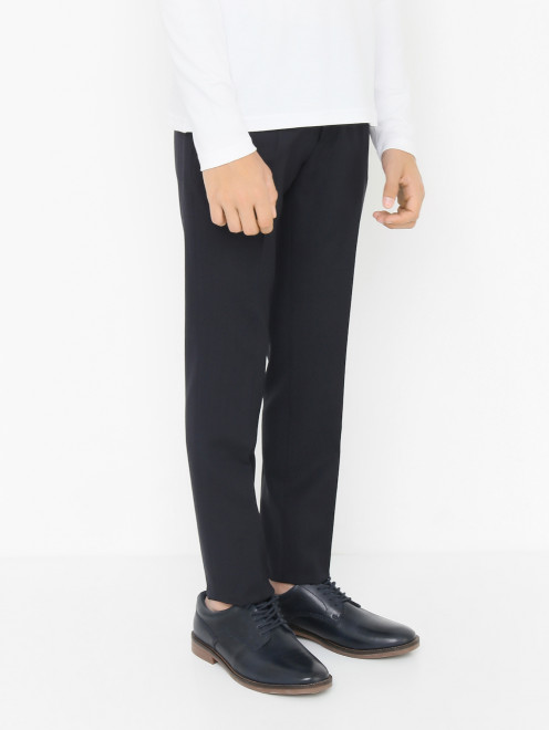 Шерстяные брюки с карманами Dal Lago - МодельВерхНиз