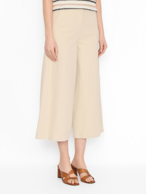 Укороченные джинсы из хлопка Weekend Max Mara - МодельВерхНиз