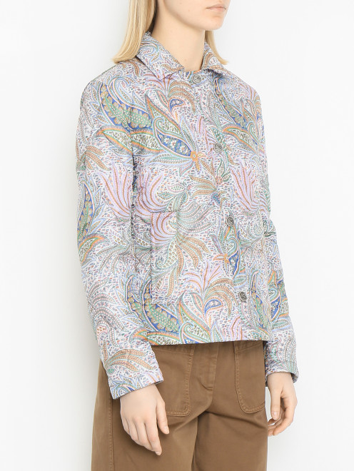 Стеганая куртка с узором Etro - МодельВерхНиз