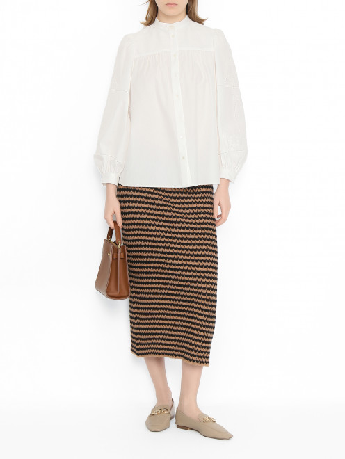 Трикотажная юбка из хлопка Weekend Max Mara - МодельОбщийВид
