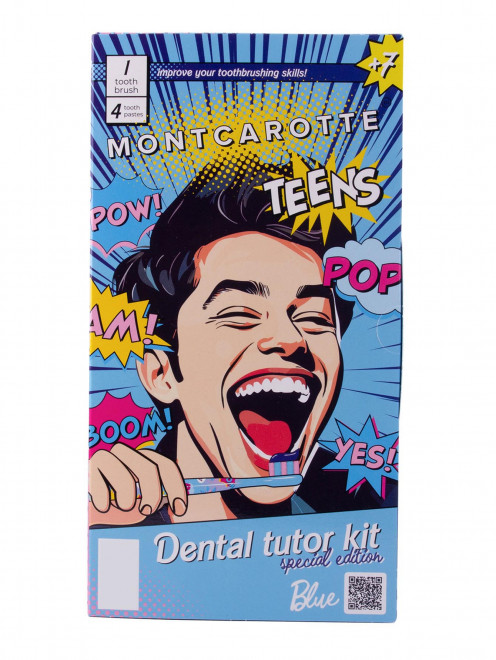 Набор для обучения чистки зубов у подростков и детей Teens Dental Tutor Kit 7+, 5 шт Montcarotte - Общий вид