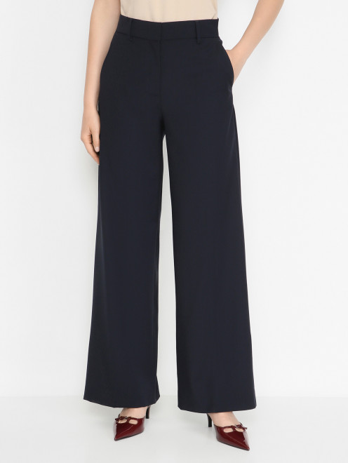 Прямые брюки из шерсти Weekend Max Mara - МодельВерхНиз