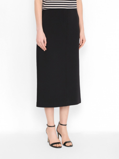 Трикотажная юбка прямого кроя Max Mara - МодельВерхНиз