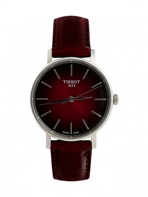 Часы кварцевые на ремне из телячьей кожи Tissot - Общий вид