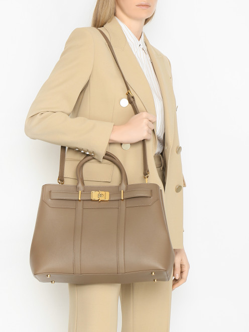 Однотонная кожаная сумка Fiore bags - МодельВерхНиз