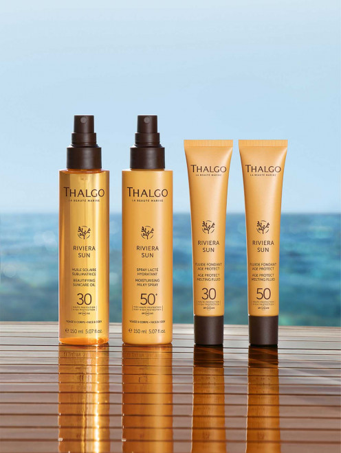 Солнцезащитное масло для ухода за кожей лица и тела Riviera Sun SPF 30, 150 мл Thalgo - фото 1