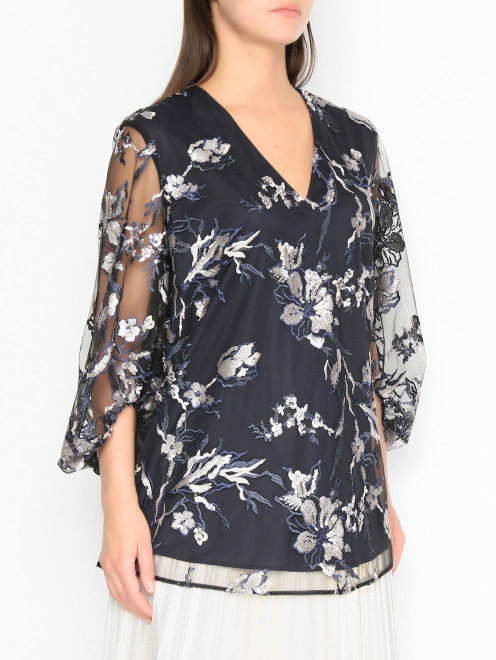 Блуза с V-образным вырезом Marina Rinaldi - МодельВерхНиз