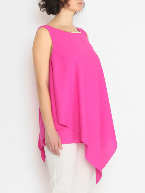 Блуза асимметричного кроя с декором Marina Rinaldi - МодельВерхНиз