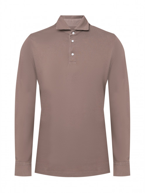 Поло из хлопка с длинным рукавом Doriani Cashmere - Общий вид