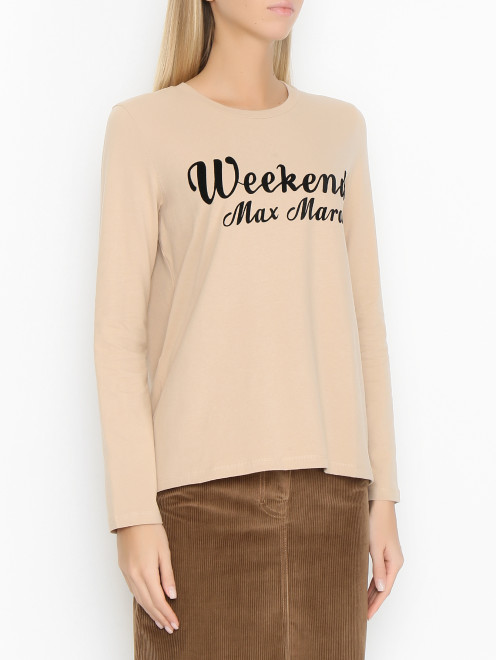 Лонгслив с логотипом Weekend Max Mara - МодельВерхНиз