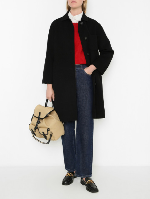 Пальто из шерсти с карманами Weekend Max Mara - МодельОбщийВид