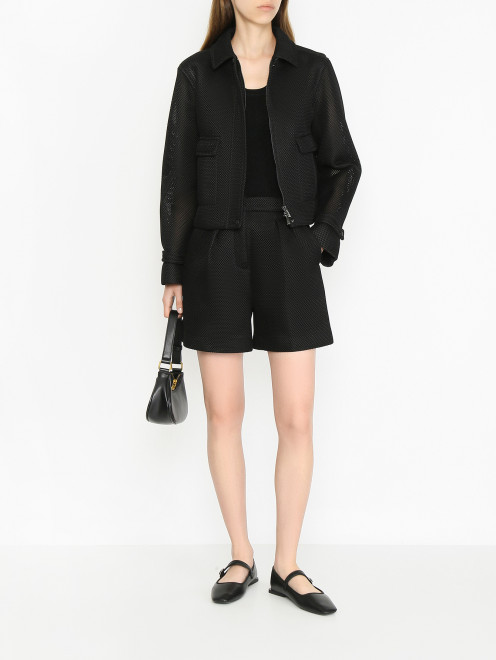Шорты с защипами и карманами Max Mara - МодельОбщийВид
