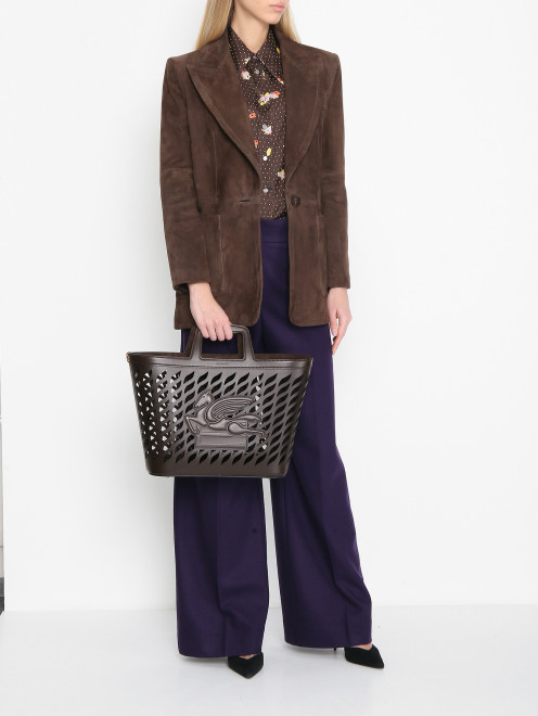 Сумка из кожи с вырезами Etro - МодельОбщийВид