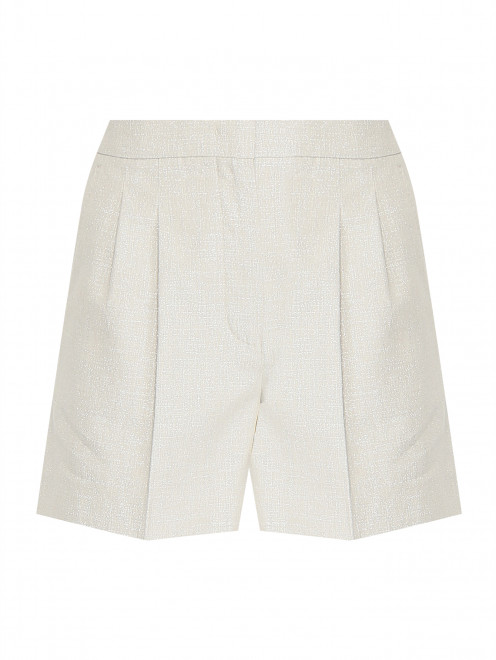 Шорты из хлопка с защипами Max Mara - Общий вид