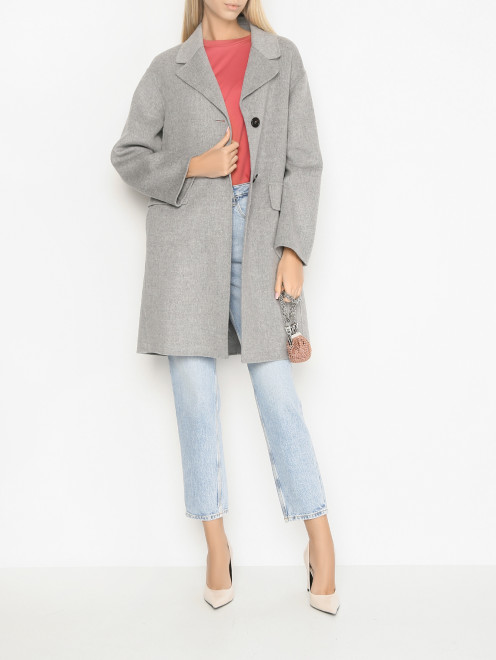 Однотонное пальто из шерсти Max Mara - МодельОбщийВид