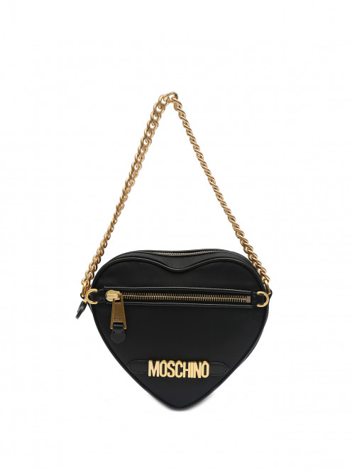 Сумка из текстиля в форме сердца Moschino - Общий вид