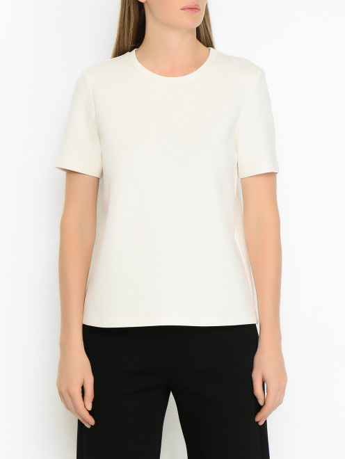 Футболка с эластаном Max Mara - МодельВерхНиз