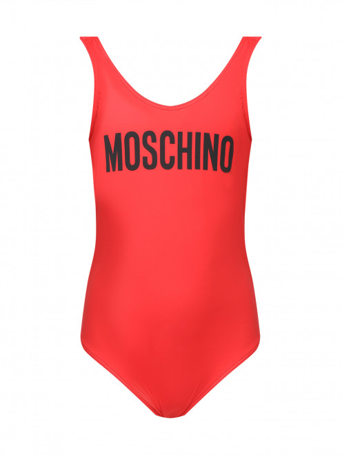 Слитный купальник с логотипом Moschino - Общий вид
