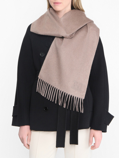 Шарф из кашемира с вышивкой Max Mara - МодельОбщийВид