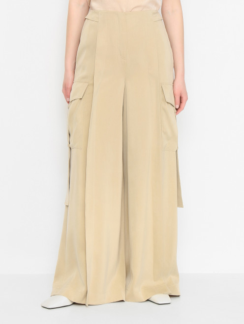 Брюки-карго с защипами Alberta Ferretti - МодельВерхНиз