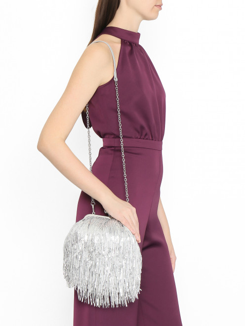 Сумка на цепочке с декором Weekend Max Mara - МодельВерхНиз